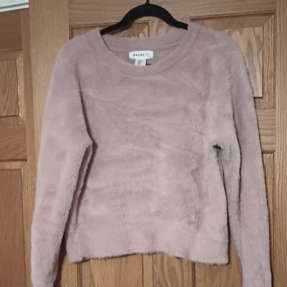 Fuzzy Mauve Sweater Super Soft